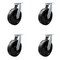Service Caster 12'' Extra Heavy Duty Phenolic Swivel Caster Set with Swivel Locks , 4PK CRAN-SCC-KP92S1230-PHR-BSL-4 - alternate 1